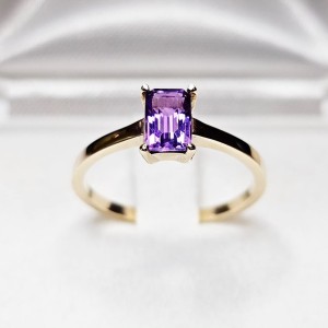 Tallin Pierścionek zaręczynowy z Ametystem