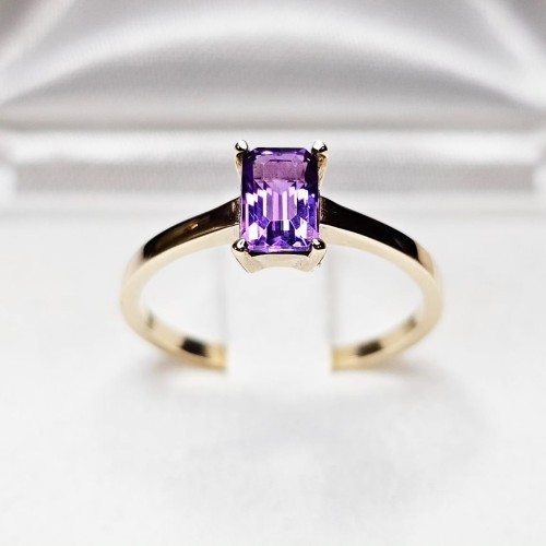 Tallin Pierścionek zaręczynowy z Ametystem