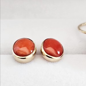 Kolczyki złote Malaga 9/7mm Sztyft 