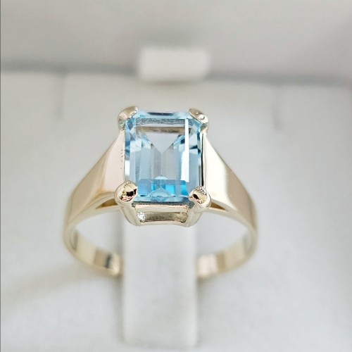 " Faro" Pierścień z Topazem Sky Blue 2.00ct  (1)