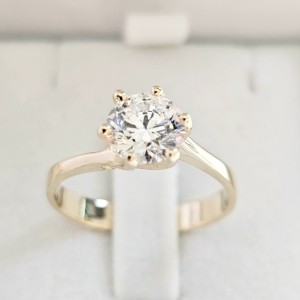 Neapol Pierścionek z Diamentem G.L 1.30ct 7mm  (1)