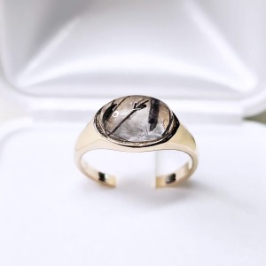 Sygnet damski Kobe  - Kwarc turmalinowy