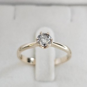 Verona pierścionek z Diamentem Naturalnym Salt & Pepper