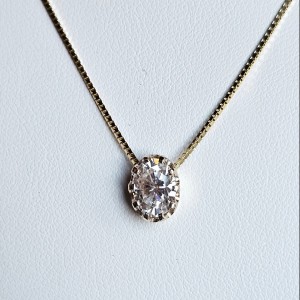 Naszyjnik z Diamentem 1.08ct 