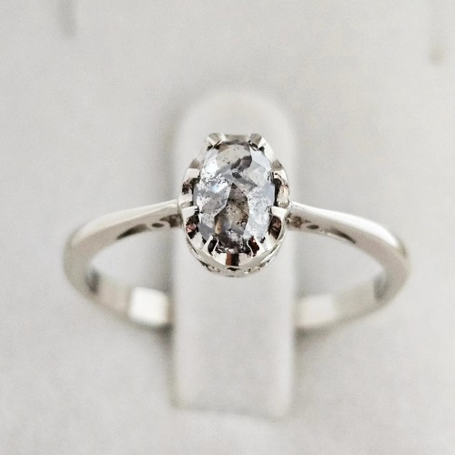 Walencja Mała Vintage Diament  Naturalny szlif Europejski