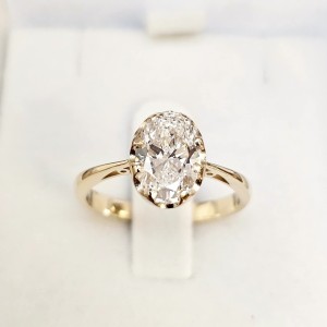Walencja Giga grande Vintage Diament Grown lab 1.35