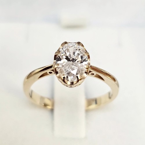 Walencja Grande Vintage Diament Grown lab 1.05ct