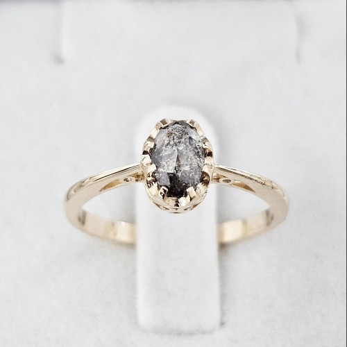 Walencja Mała Vintage Diament  Naturalny szlif Europejski (1)