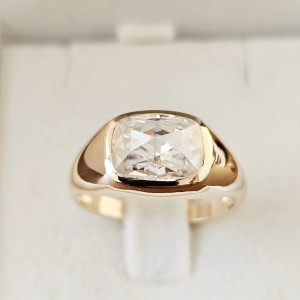 Sygnet damski Tarragona Moissanite Rose Cut 