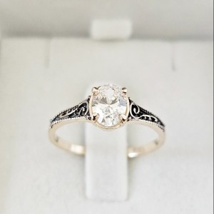 Murcja Vintage Diament Naturalny 0.71ct 