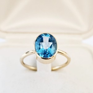 Monza Giga Grande Topaz Swiss Blue