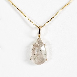 Złota zawieszka ''Titanic II'' Kwarc Rutylowy