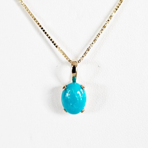 Złota zawieszka Osaka Turkus Ormiański 