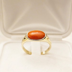 Sygnet damski Kobe - Koral szlachetny 