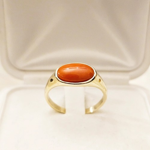 Sygnet damski Kobe - Koral szlachetny 