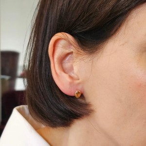 Kolczyki złote Monza Cytryny 