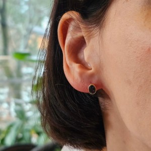 Kolczyki złote Monza Spinel 