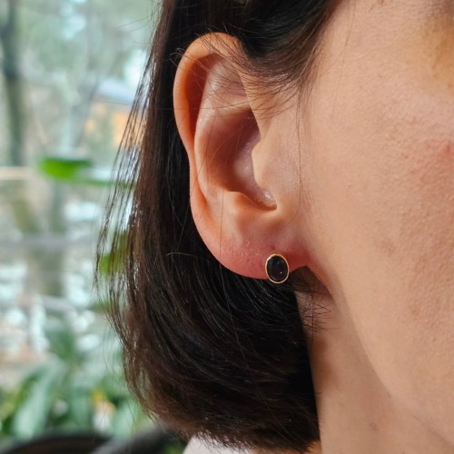 Kolczyki złote Monza Spinel 