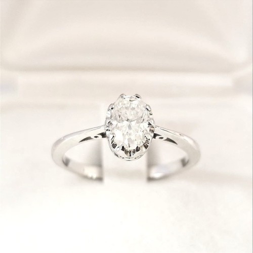 Walencja Vintage Classic Diament Grown lab 7/5mm