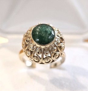 Sintra -Vintage pierścień z Awenturynem