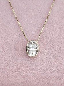 Naszyjnik z Moissanitem 0.75ct