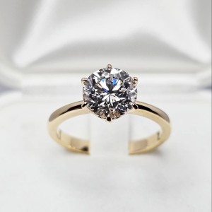 Adelaide Pierścionek z Diamentem G.L 2ct 8mm 