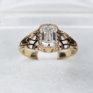 " Lyon " Vintage Diament Grown lab 0.74ct 