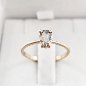 Pierścionek Sanremo z Diamentem Salt & Pepper 